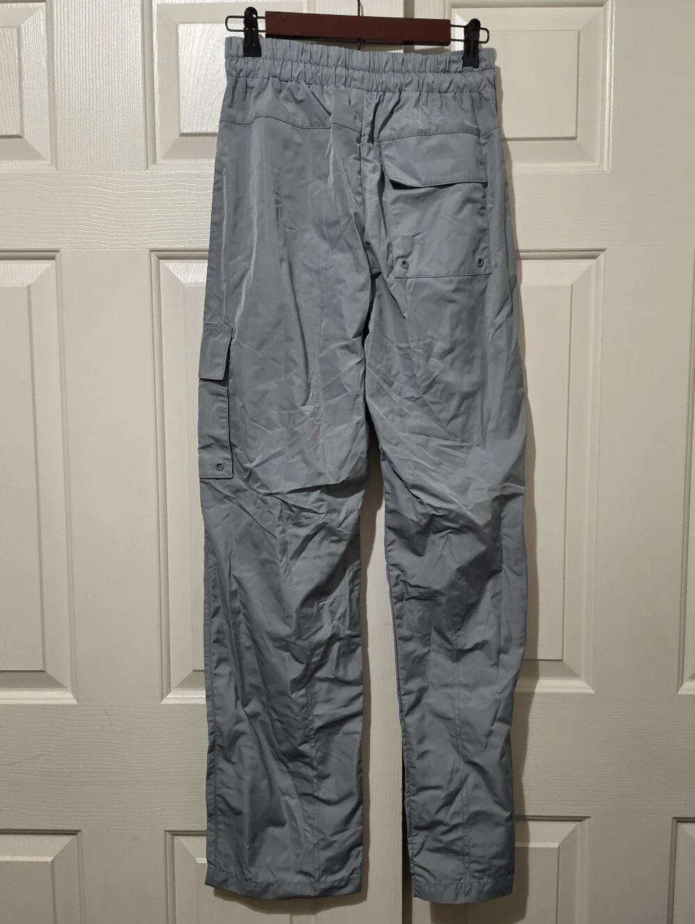 Alo yoga international wide leg city pant Sz S Gray Blue